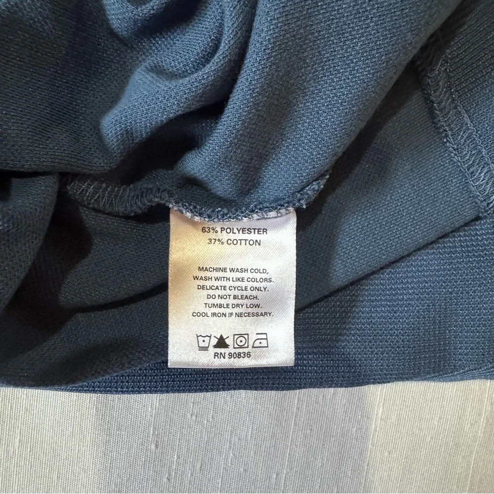 Port Authority Blue 1/4 Zip Pullover Size Small‎ Lightweight Sweater